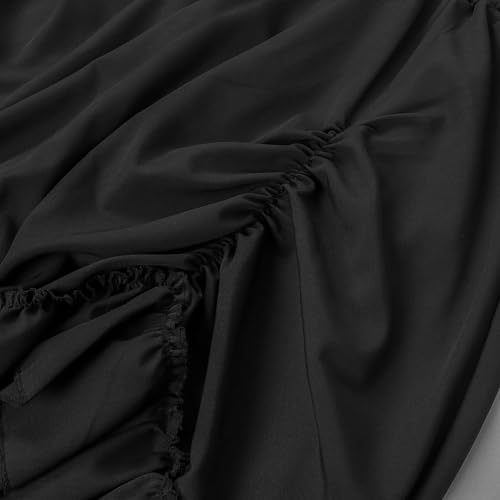 Women's Vintage Gothic Victorian Skirt Renaissance Ruffle Skirt4