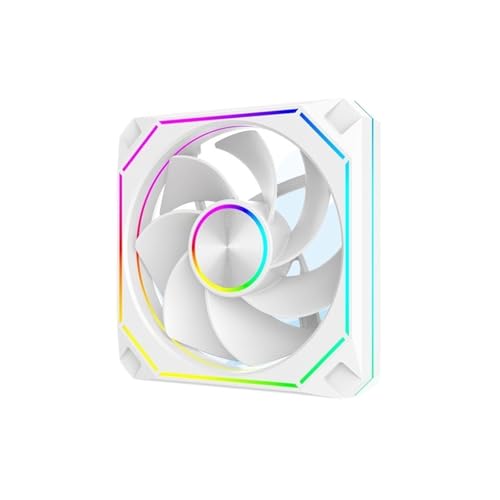 Ventilateur de boîtier TF-120 ARGB blanc inversé de 12cm et 12V pour PC de gaming