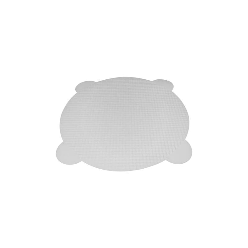 EcoQuality 8 Inch Round Paper Pizza Liner Absorbent Recyclable Compostable Grease Resistant Disposable Stackable Lightweight for Pizzerias, Parties, Catering (150)