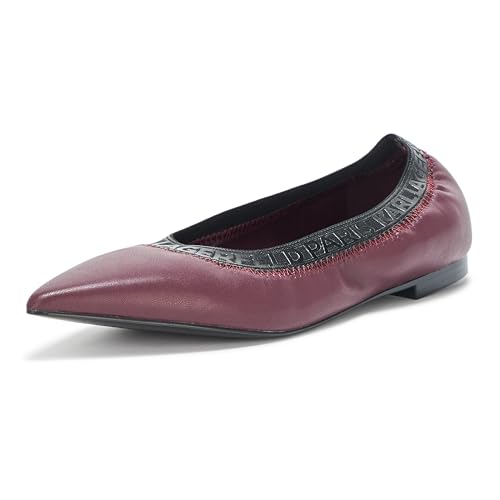 Ballerines plates KARL LAGERFELD Vinette haut de gamme coloris bordeaux 37.5