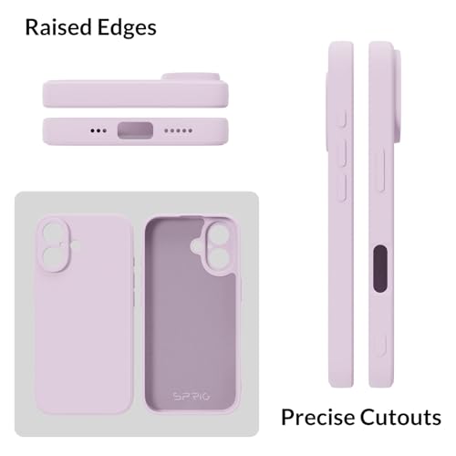 Image of SPRIG Compatible with iPhone 16 Premium FlexTone (TPU) Back Cover Drop Tested Shock Proof Mobile Case for Men, Women, Boys and Girls with Camera Protection (Lavender Purple)
