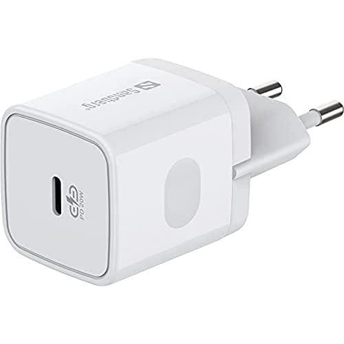 Chargeur USB-C PD20W Sandberg pour prise d'alimentation UE de smartphone et tablette