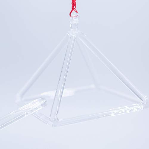 SoundChakra Slim Premium Crystal Glass Striker Mallet with Rubber for Crystal Singing Bowls, Crystal Harps, and Crystal Pyramids