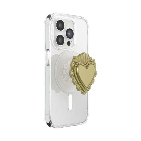 PopSockets Agarre para teléfono MagSafe, Soporte magnético, corazón Sagrado