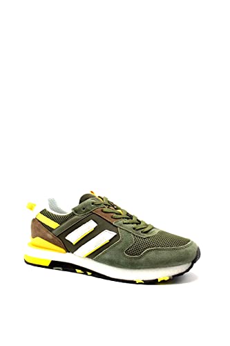 Lumberjack Warner, Zapatillas de Gimnasio Hombre, Military Green Brown, 45 EU