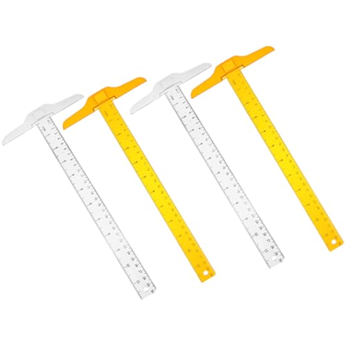 HANABASS 30cm T���^��K 4���Z�b�g �w�Z���p�p�`��p�i ���ʃZ���` �C���`����Ή� �w���̓���g�p�ɓK��������c�[��