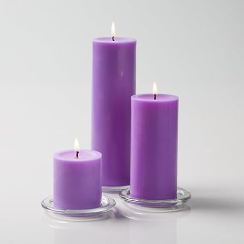 Richland Lavender Pillar Candles Cover