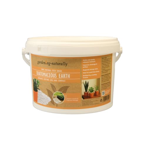 Diatomaceous Earth for Potting Soil and Compost Improver – Improves Soil Structure, Moisture Retention and Nutrient Uptake for Healthy Root Growth in Pots, Beds and Peat-Free Compost Mixes (5kg)