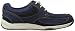 Clarks Langton Lane, Zapatillas Hombre, Nobuck Navy, 45 EU