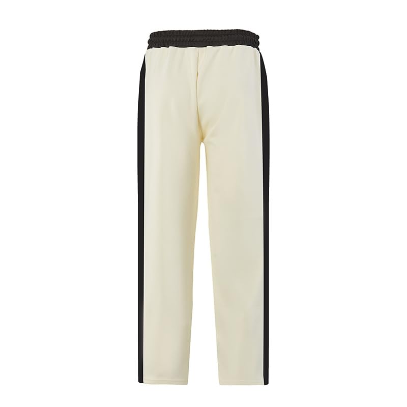 Men's Workout Pants Waist Drawstring Wide Leg Athletic Pants Loose Fit Sweatpants Casual Yoga Trousers with Pocket3