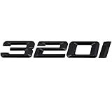 Generic Replacement 320 Gloss Black Rear Trunk Emblem Badge for 320i Decal Numbers Letters