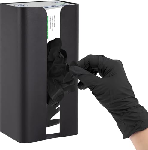 FHMIDIC Magnetic Glove Holder Wall-Mounted Glove Holder for Disposable Gloves Steel Glove Dispenser for Disposable Gloves Tissues for Garages Workshops and Kitchens