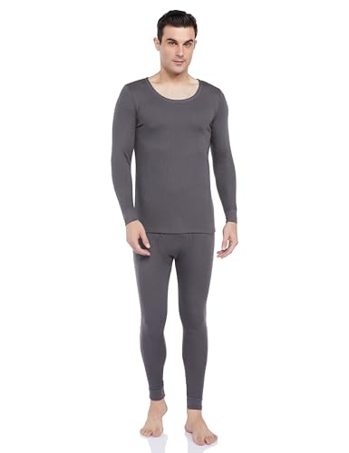 Image of Amazon Brand - Symbol Men Thermal Set (Top & Bottom) | Full Sleeve | Winter Wear | Body Warmer Set (Available in Plus Sizes)