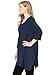 Woman Within Plus Size French Terry Handkerchief Hem Tunic - L, Navy