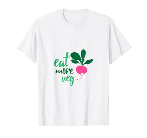 Camiseta vegana Comer más verduras Camiseta