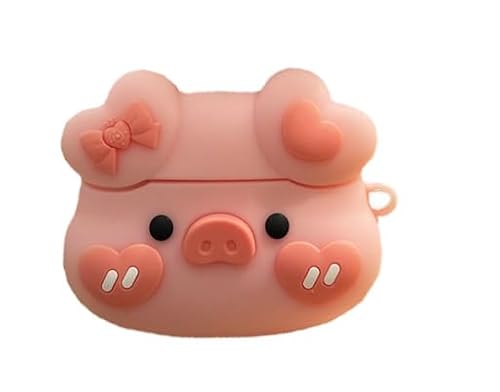 Compatible with Airpods Pro 2nd Generation Case 2022, Cute AirPods Pro 2 Case Cartoon, Kawaii Soft Silicone Protective Cover for New Airpods Pro2 for Men Women (Pink Pig1)