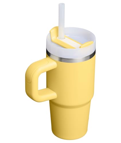 Image of STANLEY Quencher H2.0 Tumbler with Handle and Straw 14 oz | Flowstate 3-Position Lid | Cup Holder Compatible for Travel | Insulated Stainless Steel Cup | BPA-Free | Daffodil