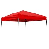 Trademark Innovations Square Replacement Canopy Gazebo Top for 10' Slant Leg Canopy - 8' x 8' - (Burnt Orange)