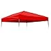 Trademark Innovations Square Replacement Canopy Gazebo Top for 10' Slant Leg Canopy - 8' x 8' - (Burnt Orange)