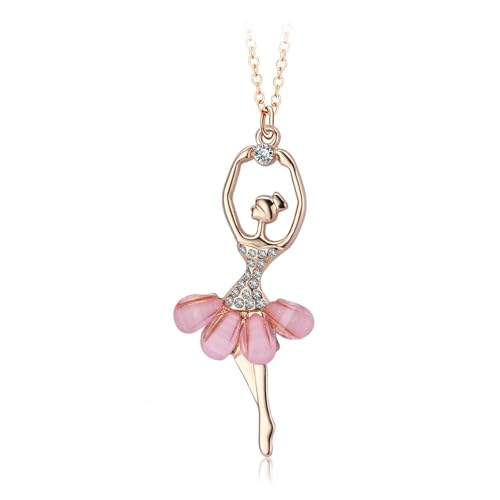 Collier de ballet rose simple au quotidien - Bijou de col polyvalent