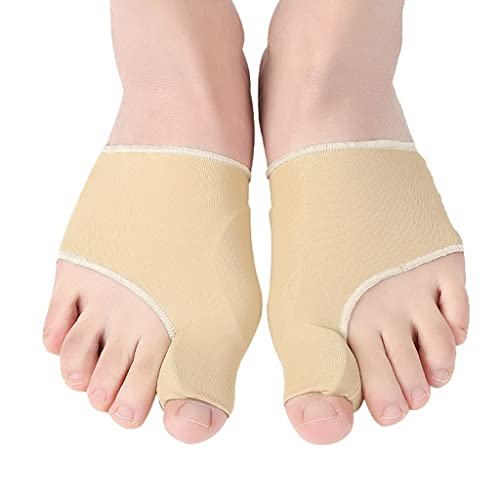 Corrector de juanetes, Kit de fundas protectoras for alivio de juanetes, Correctores ortopédicos de juanetes, Separadores de dedos gordos(Skin tone,1 pair,S (33-36 yards))