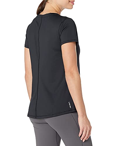 Under Armour Women's Softball Isochill Short Sleeve T-Shirt , Black (001)/Halo Gray , Large #TOP1