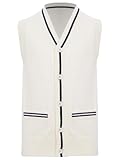 Les fausses poches sur le devant sont un élément décoratif, rehaussant le charme général du gilet. La fermeture à boutons permet un port facile