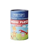 Babyton Filo interdentale magico per neonati, 30 pezzi, sicuro per gengive sensibili e denti da latte, senza BPA, senza PVC, ecologico, per neonati e bambini