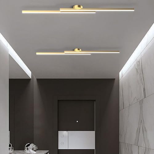 Plafonnier LED minimaliste design linéaire structure haut de gamme 90cm - 8