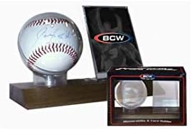BCW Supplies Woodbase Baseball and Card Holder