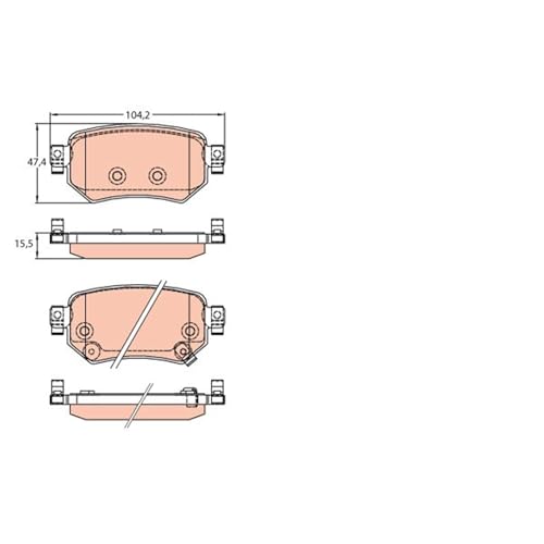 Trw GDB3632 Pastiglia Freno - 2