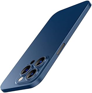 JETech Etui Ultra Szczupły (0,35 mm) do iPhone 14 Pro 6,1 Cala, Aparat Fotograficzny Obiektyw Cover Pełny Ochrona, Lekki Matowe Skończyć PP Twardy Minimalistyczny Case (Czarny)