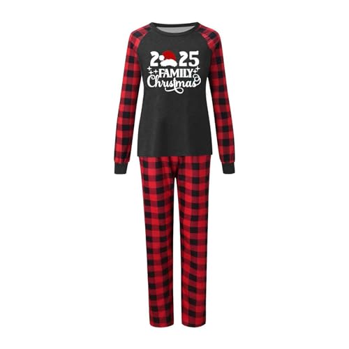 2025 Family Christmas Pajamas Matching Sets Long Sleeve Shirts Pj Pants Printed Holiday Xmas Two Piece Loungewear Pjs3