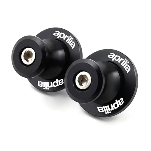 WSOPP Motorrad Schwingarmspulen für Aprilia Rs 125 RS660 Tuono 660 RSV4 RSV1000 Rsv1000r Shiver 750 CNC Aluminium mit Logo Schützt Schwinge Einfache Montage Kratzfest,Black Style