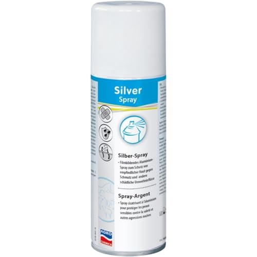 RL24 - Silberspray – Sprühpflaster für Tiere – Spray zum Schutz vor Schmutz & Umwelteinflüssen – filmbildendes & atmungsaktives Pflasterspray – Horn- & Hautpflege – 1 x 200 ml