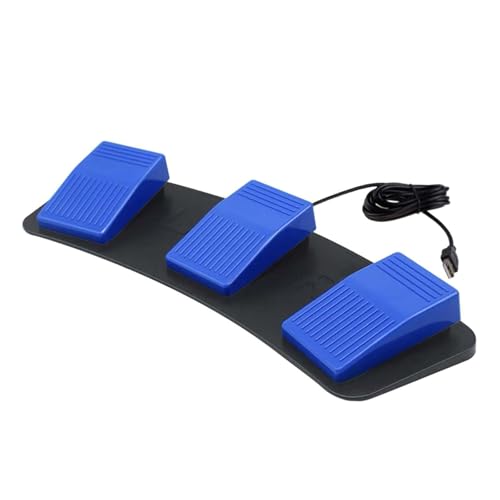 Pedal triple USB programable con 3 teclas para control de juegos y comodidad 4