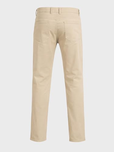Image of The Indian Garage Co Men Mid-Rise Stretchable Regular Fit Chinos