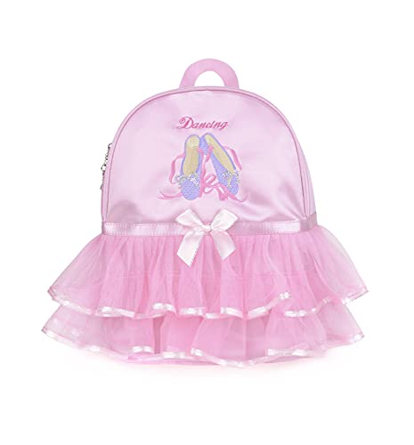Kids Ballerina Dance Bag for Girls, Duffel is The Perfect Size for Ballet Class,Dance Recitals,Weekend Overnight, Short trips,Carry-on Size