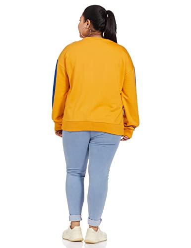 Image of Amazon Brand - Symbol Women Cotton Blend Round Neck Sweatshirt