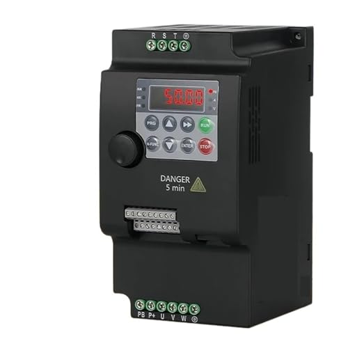 LVSEDTAL VFD Converter 0.75/1.5/2.2/4/5.5KW Adjustable Speed â€‹â€‹Variable Frequency Drive Inverter for CNC Machine Water Pump(2.2KW 380V 3PH-3PH)