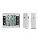 LIXSAZSE Termometro in plastica portatile a batteria Wireless Memory Function Frigo Misuratore di temperatura Apparecchiatura di misurazione