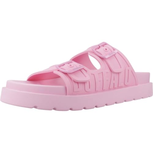 Buffalo Eve Sol Rose : baskets compensées roses tendance pour un style streetwear affirmé
