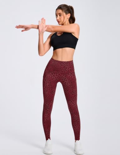 Image of THE GYM PEOPLE Thick High Waist Yoga Pants with Pockets, Tummy Control Workout Running Yoga Leggings for Women