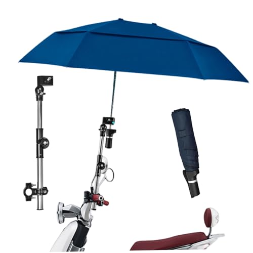 Parapluie de chaise pluie et UV avec pince réglable pour landau et fauteuil roulant