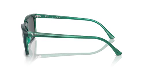 Ray-Ban RB4435 Sunglasses, Transparent Green/Dark Grey, 56 mm - image 3