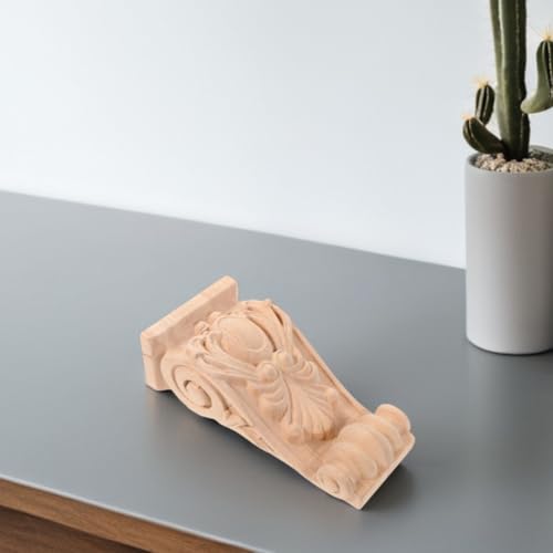 Ménsula de madera para decoración clásica Healeved columna romana duradera 6