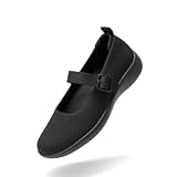 DREAM PAIRS Womens Ballet Mary Jane Flats Shoes,Black,7.5