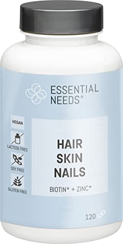 Hair Skin Nails - Vegan - mit Biotin, Zink, Niacin und Riboflavin - 1 x 120 Kapseln Cover