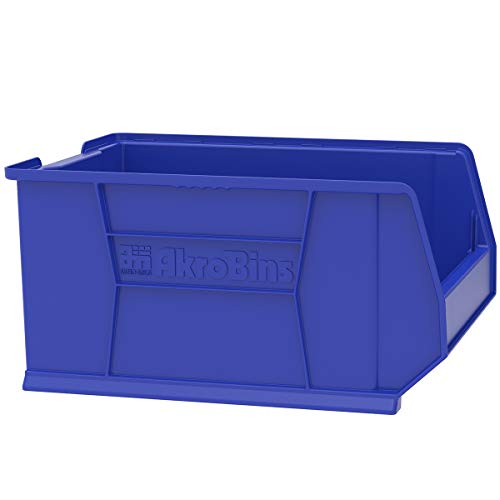 Akro-Mils 30289 Super-Size Akrobin Heavy Duty Stackable Storage Bin Plastic Container, (24-Inch L X 18-Inch W X 12-Inch H), Blue, (1-Pack) #TOP1