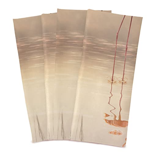 Kigai Pink Flamingos Kitchen Towels 18X28 Inch Ultra Soft Absorbent Quick Drying Kitchen Dish Towels Washable Cleaning Cloths Hand Towels Tea And Bar Towels, 1 Pack #TOP1